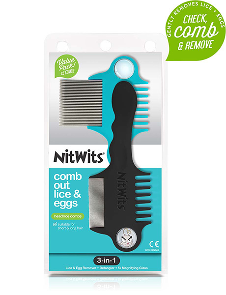 NitWits Head Lice Comb for Head Lice and Removal | Nit Comb